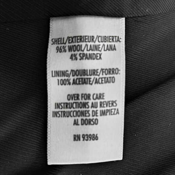 Black stretch wool blazer - Picture 4 of 10